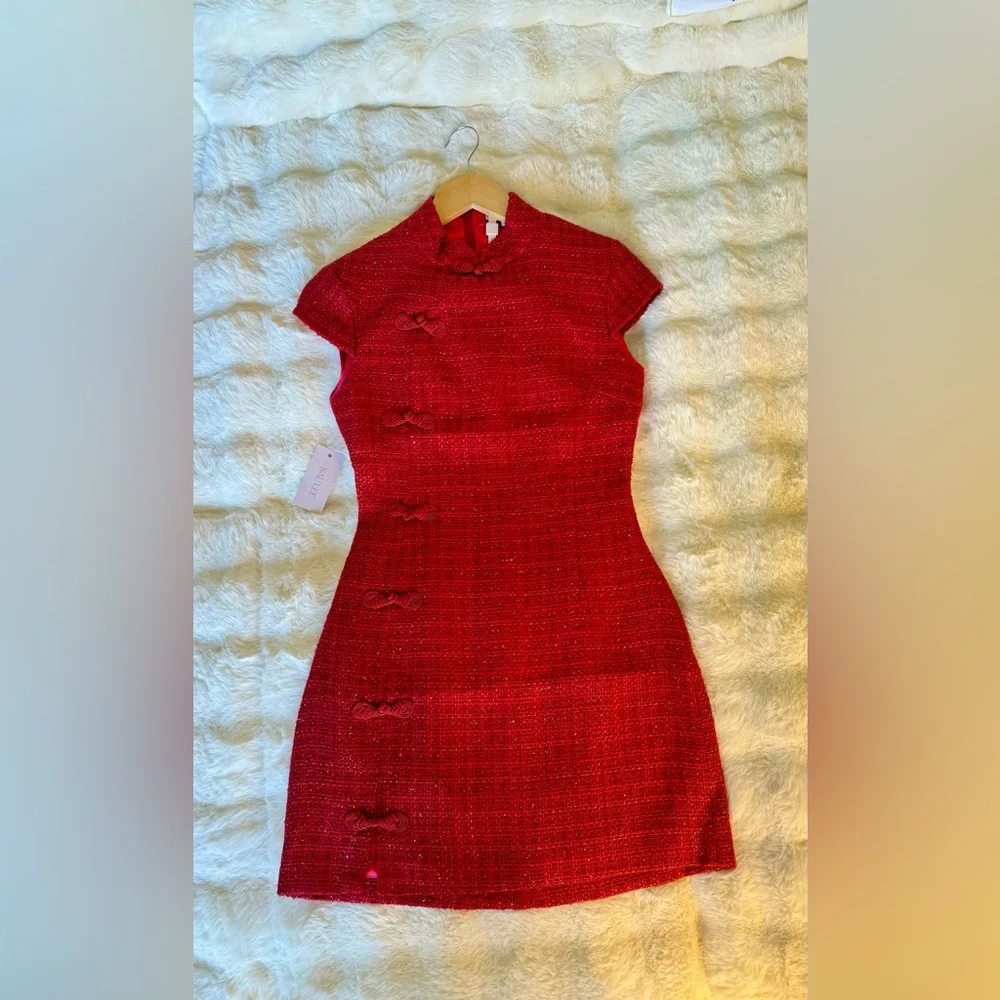 SAU LEE Natasha Dress in Red, brand new without tags, never worn, no flaws. - Picture 9 of 16